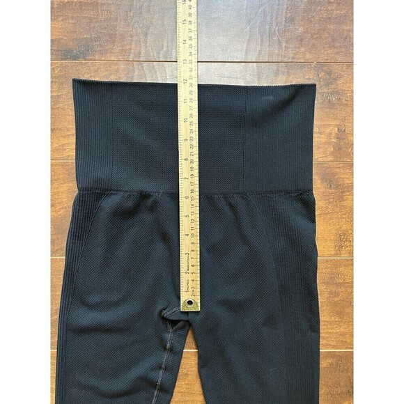 Gymshark Womens Pull On High Rise Black Work Out Legging Size Small - Picture 3 of 5